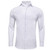 Hi-Tie Plain Solid Silk Men's Shirts Long Sleeve Lapel Dress Suit Shirt Blouse Wedding Business Blue Mint Pink Purple Green Gray