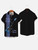 Men's Neon Pattern Printed Shirts Men's Fashion Casual Shirt Comfortable Beach Short Sleeved Shirt Men's Single Breasted Shirts