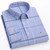 Men's Social Shirt Long Sleeve Pure Cotton Oxford Thin Soft Buttoned Plaid Formal Male Clothes Oversized Shirt Plus Size S~7XL