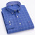 Men's Social Shirt Long Sleeve Pure Cotton Oxford Thin Soft Buttoned Plaid Formal Male Clothes Oversized Shirt Plus Size S~7XL