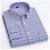 Men's Social Shirt Long Sleeve Pure Cotton Oxford Thin Soft Buttoned Plaid Formal Male Clothes Oversized Shirt Plus Size S~7XL