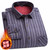 2025 Autumn Winter Men's Fashion Plaid Striped Print Shirts Double-sided Fleece Long Sleeve Thick Warm Shirts Soft Big Size 7XL