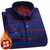 2025 Autumn Winter Men's Fashion Plaid Striped Print Shirts Double-sided Fleece Long Sleeve Thick Warm Shirts Soft Big Size 7XL