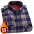 2025 Autumn Winter Men's Fashion Plaid Striped Print Shirts Double-sided Fleece Long Sleeve Thick Warm Shirts Soft Big Size 7XL