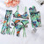 European and American Foreign Trade AliExpress Explosions Tie-Dye Colorful Small Chest Gathered Mesh Sexy Lingerie Five suit Women