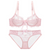 Sexy Lace Push Up Bra Set Breathable PantiesThin Mesh Cup Transparent Behalf Lingerie Bow Embroidery Flora Soutien Gorge