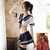 Sexy Lingerie Small Bust Plus Size Sailor Suit Student Outfit Jk Uniform Nylon Bra Pure Desire Date Set