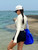 Swimsuit, Sports Style, Long-Sleeved, Sun Protection, Two-Piece Set, Conservative Belly-Covering, Slimming Look, Drawstring, Boxer, Hot Spring Vacation