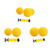 Spike Replacement Balls with Air Pump Mini Volleyball PVC Inflatable for for Pool Lawn Beach