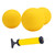 Lawn Beach Mini Volleyball Game Balls PVC Inflatable Spike Round Net Ball with Pump for Family Sports Activity