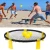 Beach Volleyball Ball Spikeball Style Game Set with Round Net & Ball Portable Outdoor Beach Lawn Volleyball Game Mini Game
