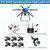 Complete Set EFT E610P 10kg 6-axis Folding Agricultural Drone with Camera Rubber X6 Power System H12 RC JIYIK++ FC