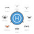 55cm Drone Quadcopters Accessories Universal 75cm Foldable Landing Pad RC Dron Mat Quadcopter Parking Apron Lawn Apron Pad Gifts