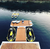 Inflatable Floating Dock Paddle Board Platform Jet Ski Dock EVA Water Mat for Boat Parking