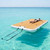 Water Floating Platform Island Floating Raft Inflatable Dock Platform For Swimming Yacht Occasions