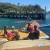 Inflatable Floating Island Yacht Towing Dock Platform Tent