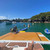 Inflatable Floating Island Yacht Towing Dock Platform Tent