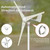 100W/200W/300W/400W/500W Light Wind Mill 12V/24V Horizontal Shaft Wind Turbine 3 Blades Wind Turbine Generator for Home Farm