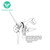400W Five Fan Blades 3 Phase Horizontal Wind Turbine Generator 12V/24V/48V