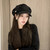 2025 Cloud Octagonal Hat for Women, Internet Celebrity Style, Large Head Circumference, Makes Face Look Smaller, Simple, Versatile, Casual, Pleated Beret