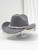 Cross-Border Popular Denim Hat, Elegant Hat with Pearls and Rhinestones, Hat Chain with Rhinestones and Tassels, Valentine's Day Wedding Hat