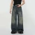 Summer Men Wash Jeans Male New Fashion Straight Wide Leg Baggy Loose Denim Trousers High Street Hot Sale Casual Trousers