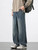 Spring Autumn American Retro Straight Jeans Men Streetwear Korean Fashion Loose Baggy Wide Leg Denim Pants Male Casual Trousers