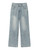 Baggy Korean Jeans Men's Personalized Y2k Pants Fashion Straight Casual Vintage Denim Trousers Male Streetwear Blue