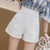 Elastic Waist Short Pants For Women To Wear Black White Womens Shorts Low Price Outfits Vintage Summer Offer High Quality Cheap