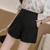 Elastic Waist Short Pants For Women To Wear Black White Womens Shorts Low Price Outfits Vintage Summer Offer High Quality Cheap