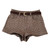 Women's Mid Waist Wool&blend Plaid Shorts Lady Autumn Winter Streetwear Short Pants
