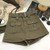 Designer Fake Two-piece Skirts Shorts Women Autumn and Winter High-waisted Y2K A-line Belt Shorts Women's Outwear Cargo Shorts