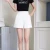 Women Shorts Spring Summer Casual High Waist A-line Shorts 2024 Loose Wide Leg Chiffon Short Chic Lady Black White Suit Shorts