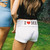 Y2K Aesthetic I LOVE ME Letter Print Short Harajuku Wide Leg Pant Drawstring Elastic Waist Bikers Sport Short Goth Women Clothes