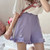 Sporty Shorts Women Ruffles Kawaii Bows Japanese Style Casual Loose Soft High Waist Summer Students Simple Fashion Popular Chic