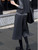 High End European Grey Cropped Pants For Women In Autumn And Winter 2025, Versatile And Fashionable Wide Leg Slimming Suit Pants