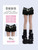 Women's Black Gothic Denim Shorts Vintage High Waist Mini Jeans Shorts Y2k Shorts Pants Harajuku Trashy Emo 2000s Clothes Summer