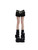 Women's Black Gothic Denim Shorts Vintage High Waist Mini Jeans Shorts Y2k Shorts Pants Harajuku Trashy Emo 2000s Clothes Summer