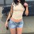 2026 New Fashion Personality Tight Hot Girl Low-rise Stretch Women's Denim Shorts