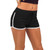 Women Cotton Shorts Yoga Short Pants Summer Fast Drying Sports Pants Contrast Binding Side Split Elastic Waist Casual Shorts