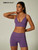 Seamless Ribbed Yoga Shorts Women High Waist Crossover V Waist Biker Shorts Scrunch Butt Lift Tummy Control Gym Workout Fitness
