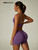 Seamless Ribbed Yoga Shorts Women High Waist Crossover V Waist Biker Shorts Scrunch Butt Lift Tummy Control Gym Workout Fitness