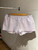 Blue Stripes Cute Shorts Woman Summer Lace Trim Buttons Elastic High Waist Straight Short Pants Sweet Casual Y2k Girl Underwear