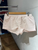 Blue Stripes Cute Shorts Woman Summer Lace Trim Buttons Elastic High Waist Straight Short Pants Sweet Casual Y2k Girl Underwear
