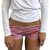 Y2k Dot/Stripe Print Ruched Bodycon Micro Short Pants Coquette Low Rise Fold Over Shorts Women Summer Going Out Lounge Shorts