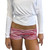Y2k Dot/Stripe Print Ruched Bodycon Micro Short Pants Coquette Low Rise Fold Over Shorts Women Summer Going Out Lounge Shorts