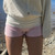 Y2k Dot/Stripe Print Ruched Bodycon Micro Short Pants Coquette Low Rise Fold Over Shorts Women Summer Going Out Lounge Shorts