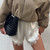 Chic Fashion Lace Trim Mini Micro Shorts Women Satin Silk Shorts French Knickers Silky Low Rise Coquette Lounge Slip Pj Bottoms