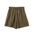 Women's High Waist Cotton Linen Shorts 2025 Casual Summer Solid Elastic Harajuku Blue Streetwear Calças Femininas