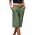 2025 Women Cotton Linen Shorts Solid Color Mid-rise Pockets Straight Lady Short Pants Casual Wide Leg Knee-length Beach Shorts